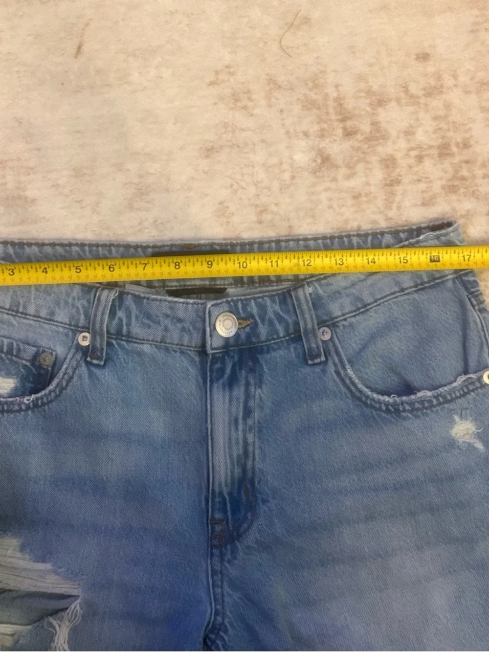 Aeropostale Light Blue Low Rise Baggy Crop Jeans - Picture 5 of 7